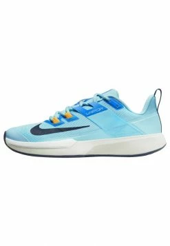 Nike Performance COURT VAPOR LITE - Multicourt Tennis Shoes - Blue Chill Phantom White Midnight Navy