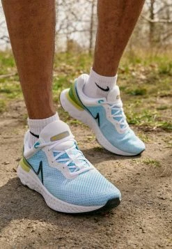 Nike Performance REACT MILER 3 - Neutral Running Shoes - White/black/chlorine Blue/vivid Sulfur -Nike Performance store 6c87de2df00643b89e6ef58eb21e8e7c
