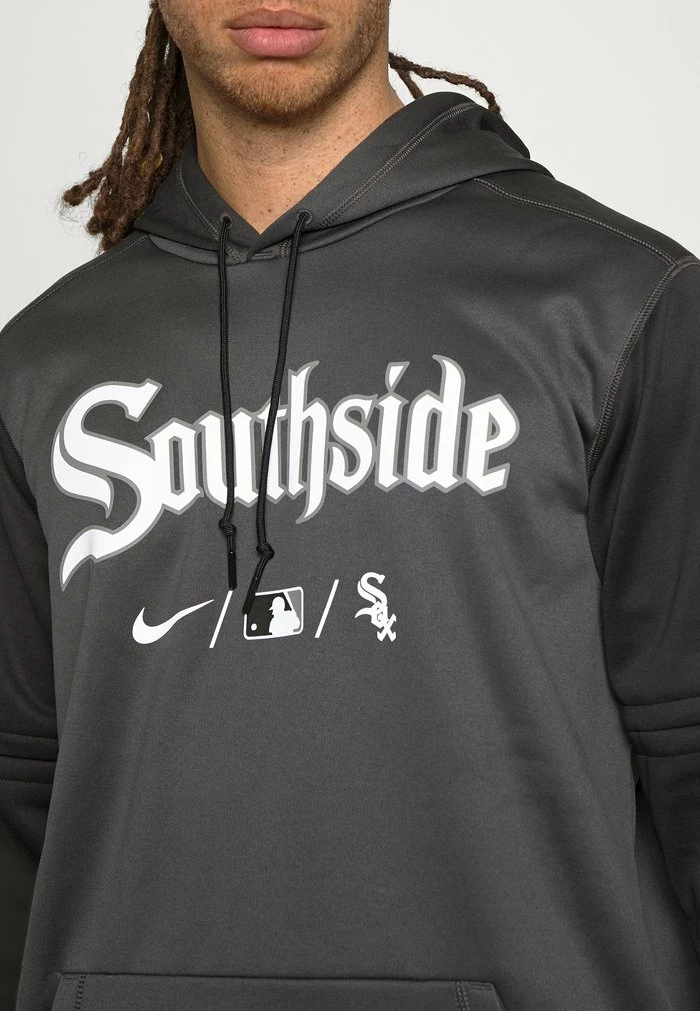 Nike Performance MLB CHICAGO SOX CITY CONNECT THERMA HOODIE - Hoodie - Anthracite/black 5 Nike Performance MLB CHICAGO SOX CITY CONNECT THERMA HOODIE - Hoodie - Anthracite/black - Image 5
