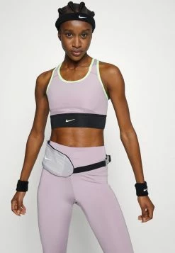 Nike Performance BRA - Medium Support Sports Bra - Plum Fog/black/lime Glow -Nike Performance store 6d68fa9e01134fd4a9ef7abd9957725c