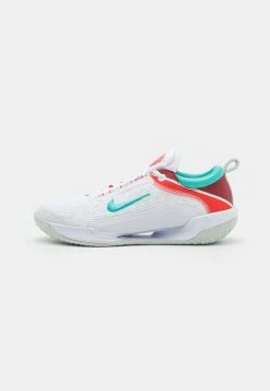 Nike Performance COURT ZOOM NXT - Multicourt Tennis Shoes - White/washed Teal/light Silver