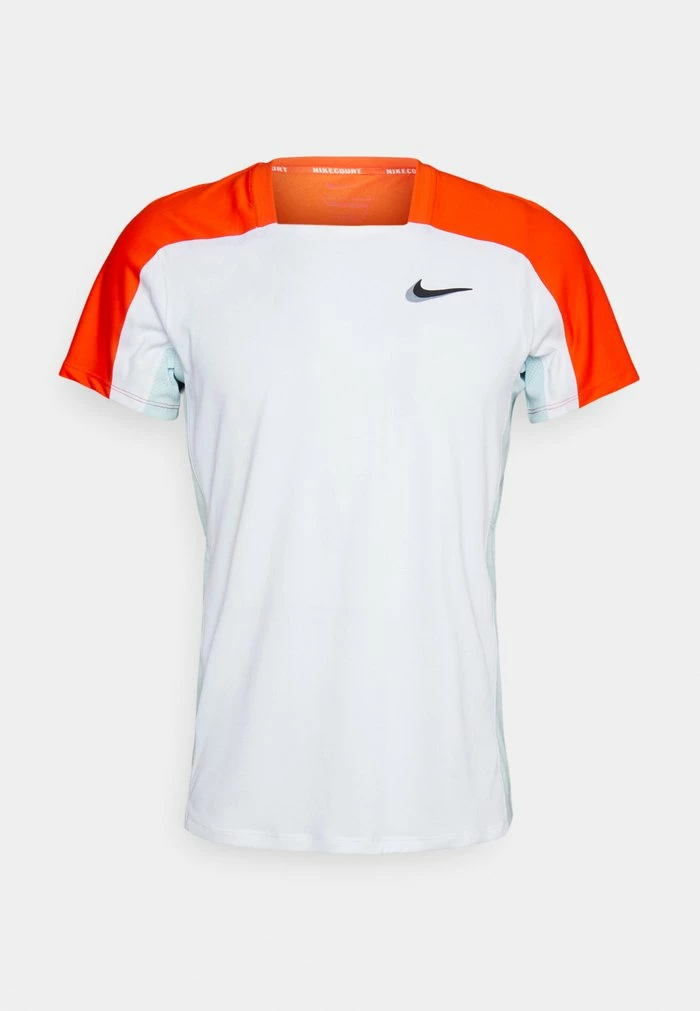 Nike Performance ADVANTAGE SLAM - Sports T-shirt - White/team Orange/glacier Blue/black 5 Nike Performance ADVANTAGE SLAM - Sports T-shirt - White/team Orange/glacier Blue/black - Image 5