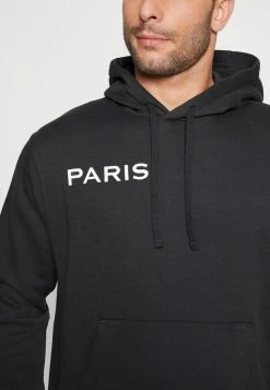 Nike Performance PARIS ST GERMAIN CLUB HOODIE - Sweatshirt - Oil Grey/white -Nike Performance store 6e0e9cfc6bf14754aed5dacfb06259ef