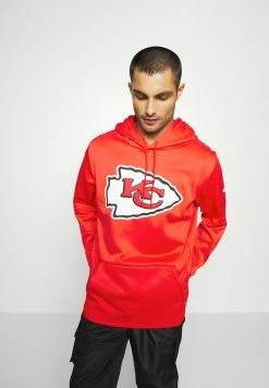 Nike Performance NFL KANSAS CITY CHIEFS PRIME LOGO THERMA PULLOVER HOODIE - Hoodie - University Red