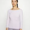 Nike Performance THE YOGA LUXE - Long Sleeved Top - Doll/grey Fog