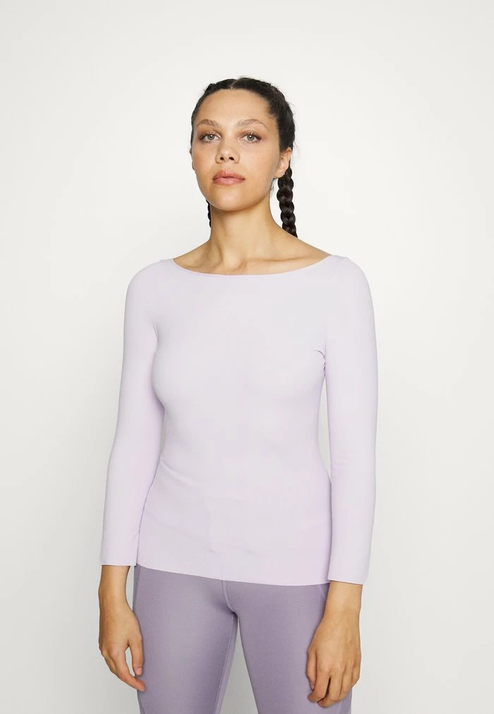 Nike Performance THE YOGA LUXE - Long Sleeved Top - Doll/grey Fog 1 Nike Performance THE YOGA LUXE - Long Sleeved Top - Doll/grey Fog