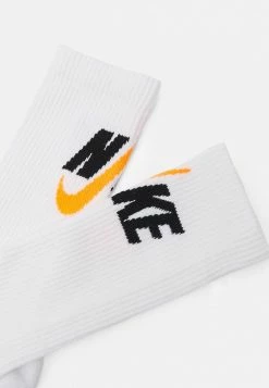 Nike Performance EVERYDAY PLUS CUSH CREW 3 PACK UNISEX - Sports Socks - White/black/white/total Orange -Nike Performance store 71156fadcf4549e58918a4e9d92f0e66