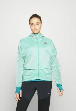 Nike Performance AIR JACKET - Running Jacket - Washed Teal/barely Green