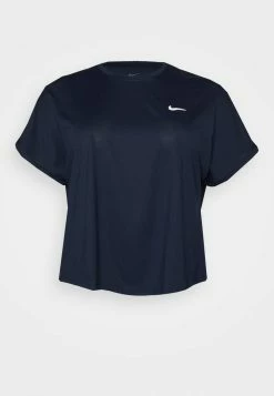 Nike Performance PLUS - Sports T-shirt - Obsidian/white