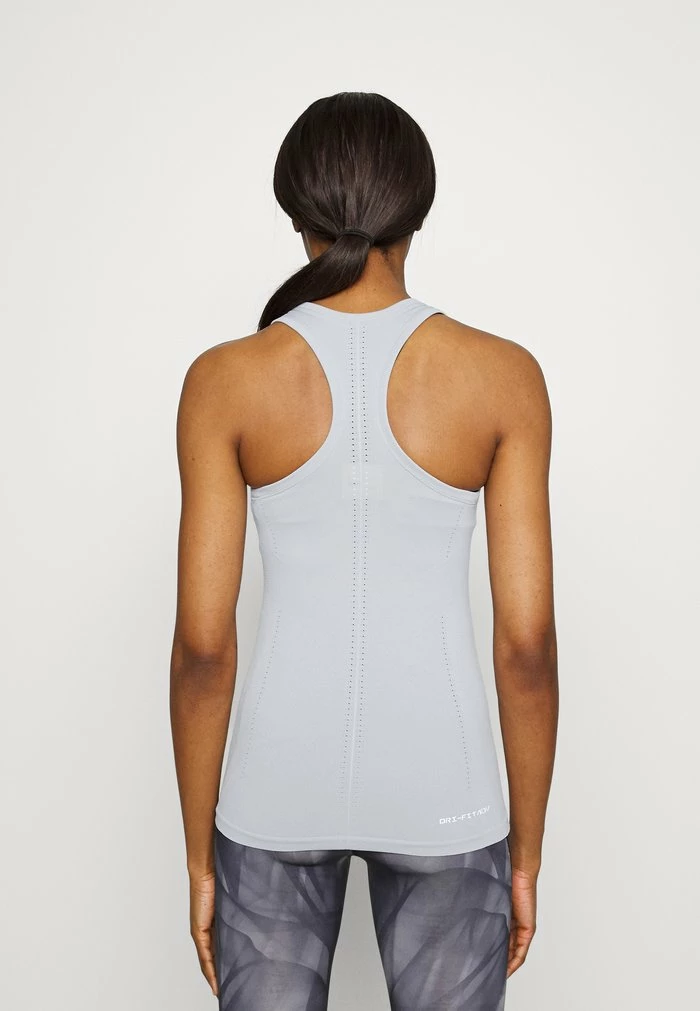 Nike Performance AURA SLIM - Top - Particle Grey 3 Nike Performance AURA SLIM - Top - Particle Grey - Image 3