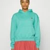 Nike Performance HERITAGE HOODIE - Hoodie - Washed Teal
