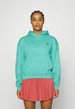 Nike Performance HERITAGE HOODIE - Hoodie - Washed Teal