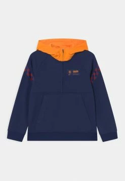 Nike Performance FC BARCELONA TRAVEL HOODIE UNISEX - Club Wear - Blue Void/vivid Orange