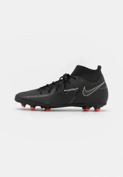 Nike Performance PHANTOM CLUB DYNAMIC FIT FG/MG - Astro Turf Trainers - Black/summit White/bright Crimson