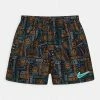 Nike Performance VOLLEY SHORT MASH UP LOGO - Swimming Shorts - Black