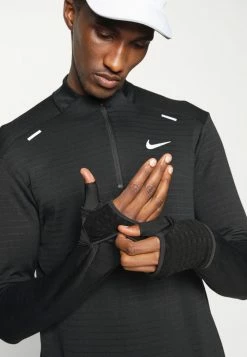 Nike Performance SWEATSHIRTS TF RPL ELMNT HZ - Long Sleeved Top - Black -Nike Performance store 75717b0f46514c0fbbc55e59bea9592b