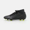 Nike Performance MERCURIAL 9 CLUB FG/MG - Moulded Stud Football Boots - Black/dark Smoke Grey/summit White/volt