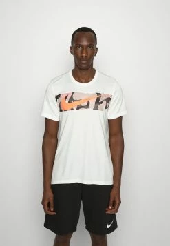Nike Performance TOP - Sports T-shirt - Sail/bright Mango