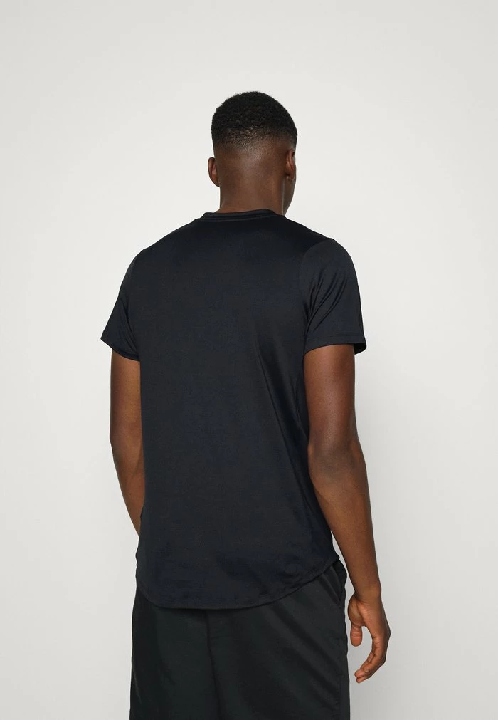 Nike Performance ADVANTAGE - Sports T-shirt - Black/white 3 Nike Performance ADVANTAGE - Sports T-shirt - Black/white - Image 3