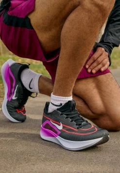 Nike Performance ZOOM FLY - Neutral Running Shoes - Black/anthracite/hyper Violet/flash Crimson/grey -Nike Performance store 7627854ea5174b8796fae1149897d0c9