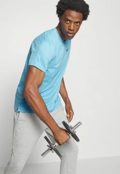 Nike Performance DRY - Sports T-shirt - Light Photo Blue/blue Chill Heather/black -Nike Performance store 769a48fa3e414ea5911a19e0bddae32b