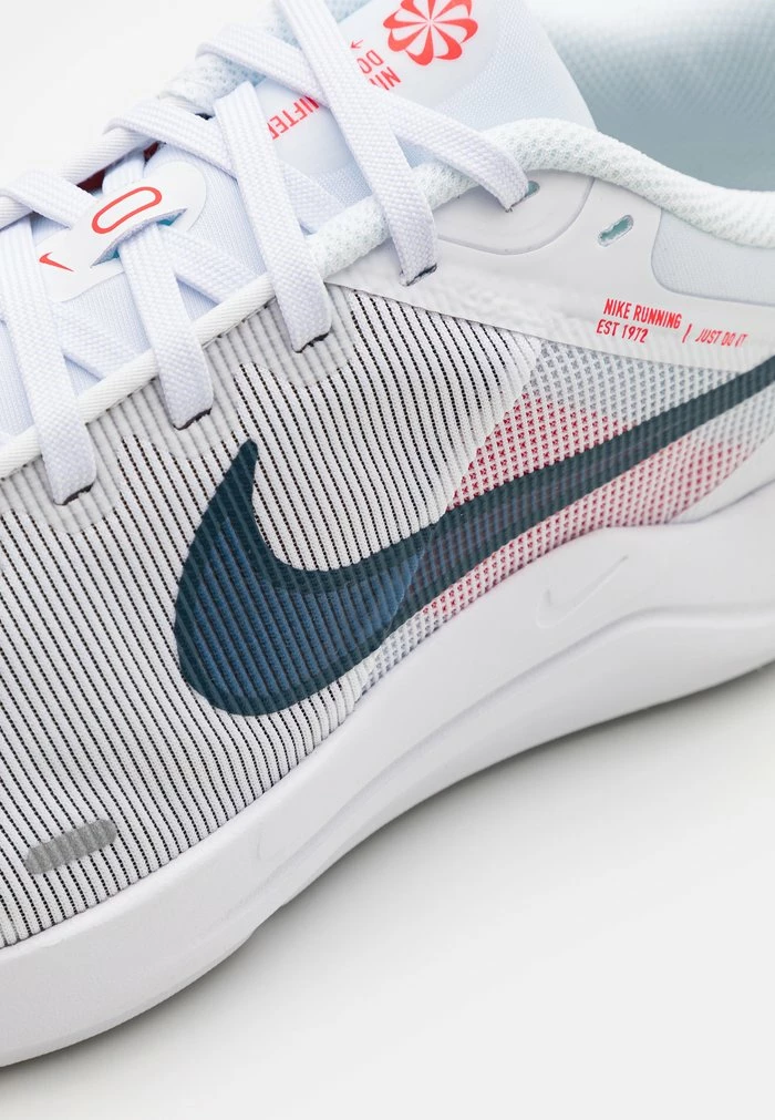 Nike Performance DOWNSHIFTER 12 - Neutral Running Shoes - White/valerian Blue/light Crimson/black/barely Green 6 Nike Performance DOWNSHIFTER 12 - Neutral Running Shoes - White/valerian Blue/light Crimson/black/barely Green - Image 6