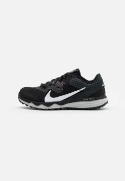 Nike Performance JUNIPER TRAIL - Trail Running Shoes - Black/white/dark Smoke Grey/grey Fog