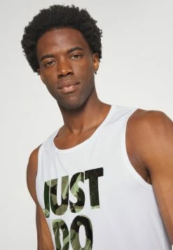 Nike Performance TANK CAMO - Top - White -Nike Performance store 7865d640eba7451da3b672c4880fd611