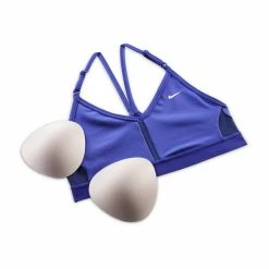 Nike Performance INDY V NECK BRA - Light Support Sports Bra - Lapis/deep Royal Blue/lapis/(white) -Nike Performance store 7915cf81d7fe4ab1b24b1d620e2b406a