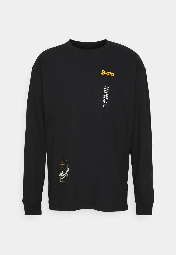 Nike Performance NBA LOS ANGELES LAKERS MAX 90 LONG SLEEVE - Long Sleeved Top - Black 4 Nike Performance NBA LOS ANGELES LAKERS MAX 90 LONG SLEEVE - Long Sleeved Top - Black - Image 4