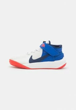 Nike Performance TEAM HUSTLE D 10 FLYEASE UNISEX - Basketball Shoes - Summit White/midnight Navy/game Royal