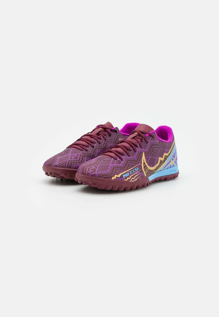 Nike Performance MERCURIAL ZOOM VAPOR 15 ACADEMY KYLIAN MBAPPE TF - Astro Turf Trainers - Dark Beetroot/metallic Vivid Gold 2 Nike Performance MERCURIAL ZOOM VAPOR 15 ACADEMY KYLIAN MBAPPE TF - Astro Turf Trainers - Dark Beetroot/metallic Vivid Gold - Image 2