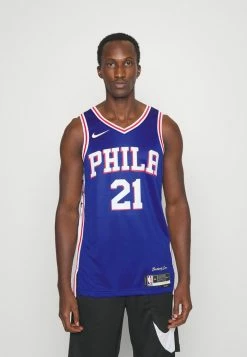 Nike Performance NBA JOEL EMBIID PHILADELPHIA 76ERS NBA SWINGMAN ICON - Club Wear - Rush Blue