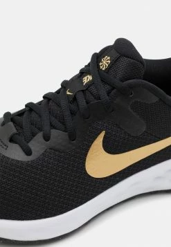 Nike Performance REVOLUTION 6 NN - Neutral Running Shoes - Black/metallic Gold/white -Nike Performance store 7bb84df016ec483195f8fa45b25925c8
