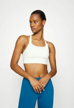 Nike Performance LUXE BRA - Medium Support Sports Bra - Summit White/platinum Tint
