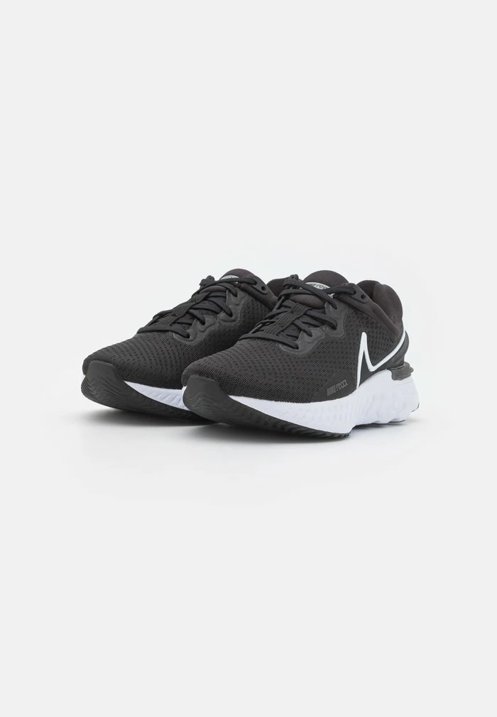 Nike Performance REACT MILER 3 - Neutral Running Shoes - Black/white/anthracite 2 Nike Performance REACT MILER 3 - Neutral Running Shoes - Black/white/anthracite - Image 2