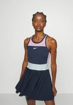 Nike Performance SLAM DRESS - Sports Dress - Midnight Navy/light Arctic Pink/white