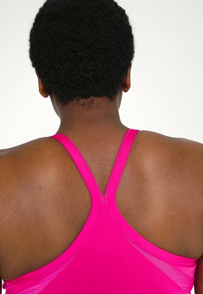 Nike Performance INDY V NECK BRA - Medium Support Sports Bra - Active Pink/white 5 Nike Performance INDY V NECK BRA - Medium Support Sports Bra - Active Pink/white - Image 5