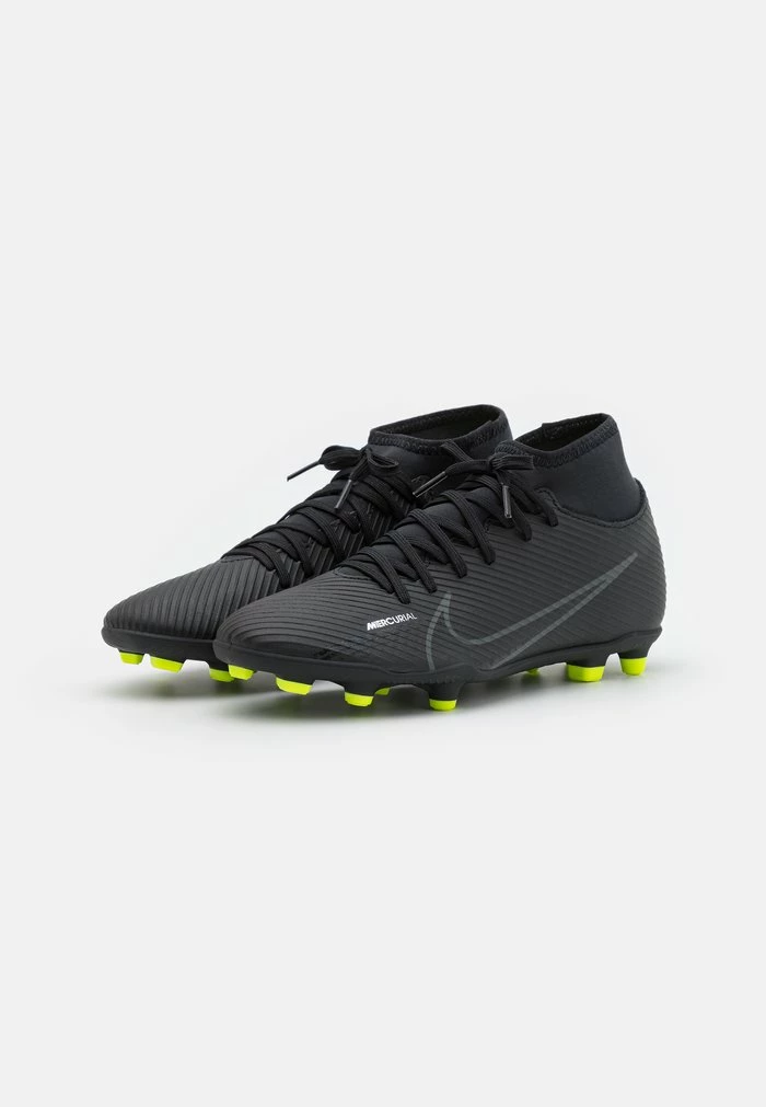 Nike Performance MERCURIAL 9 CLUB FG/MG - Moulded Stud Football Boots - Black/dark Smoke Grey/summit White/volt 2 Nike Performance MERCURIAL 9 CLUB FG/MG - Moulded Stud Football Boots - Black/dark Smoke Grey/summit White/volt - Image 2