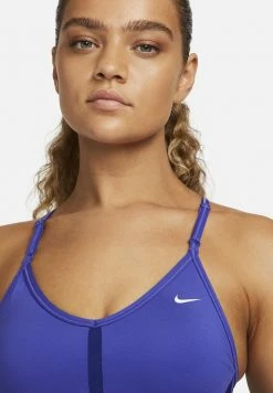 Nike Performance INDY V NECK BRA - Light Support Sports Bra - Lapis/deep Royal Blue/lapis/(white) -Nike Performance store 7def7c738a504f2fabc14465162e47aa