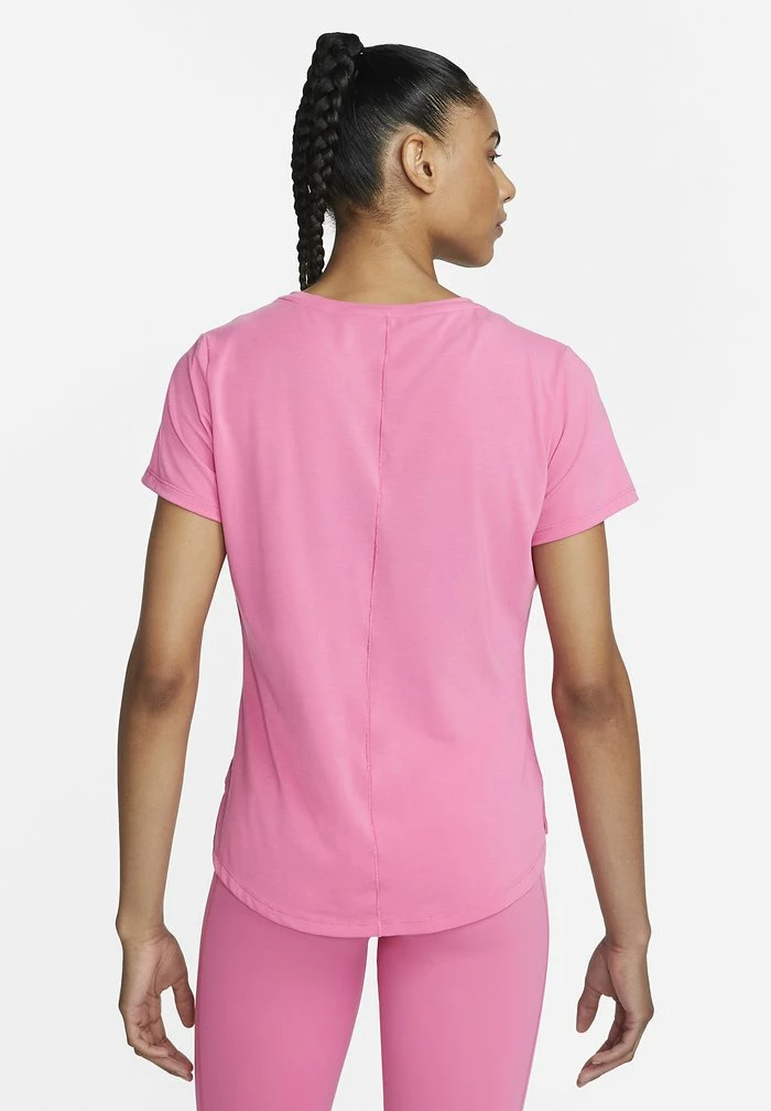 Nike Performance W NK ONE LUXE DF SS STD - Basic T-shirt - Pinksicle/reflective Silv 3 Nike Performance W NK ONE LUXE DF SS STD - Basic T-shirt - Pinksicle/reflective Silv - Image 3