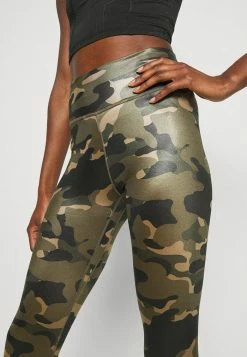 Nike Performance ONE CAMO - Leggings - Medium Olive/white -Nike Performance store 7ec6285962364cccba397f87aadf4a29
