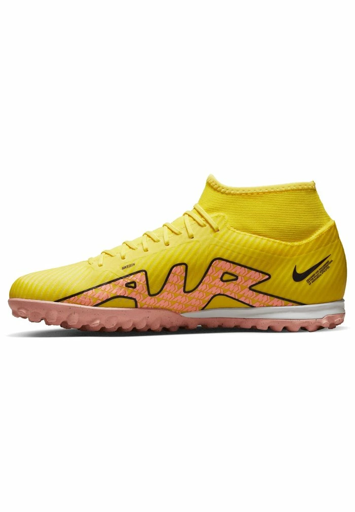 Nike Performance MERCURIAL ZOOM 9 ACADEMY TF - Astro Turf Trainers - Yellow Strike/sunset Glow-coconut Milk 3 Nike Performance MERCURIAL ZOOM 9 ACADEMY TF - Astro Turf Trainers - Yellow Strike/sunset Glow-coconut Milk - Image 3