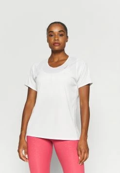 Nike Performance RACE - Sports T-shirt - White/silver