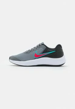 Nike Performance STAR RUNNER 3 GS UNISEX - Neutral Running Shoes - Smoke Grey/siren Red/black/washed Teal