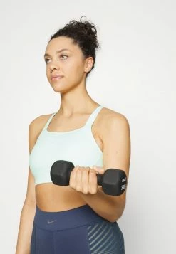Nike Performance LUXE BRA - Medium Support Sports Bra - Mint Foam/grey Fog -Nike Performance store 7ff4677673944192be7928761e71af18
