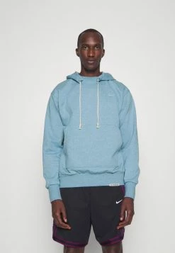 Nike Performance DRY FIT STANDARD HOODIE - Hoodie - Worn Blue/heather/pale Ivory