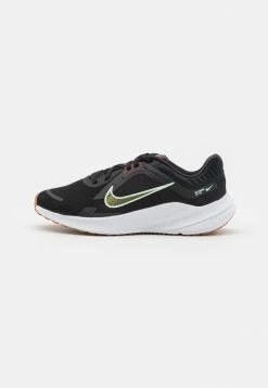 Nike Performance WMNS QUEST 5 - Neutral Running Shoes - Black/mint Foam/white/burgundy Crush/gum Med Brown