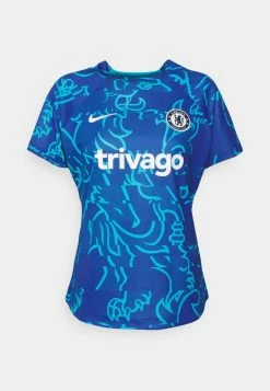 Nike Performance CHEALSEA LONDON TOP PREMATCH - Club Wear - Chlorine Blue/white -Nike Performance store 8350541b1ba845c2b2eb959e77b00c33