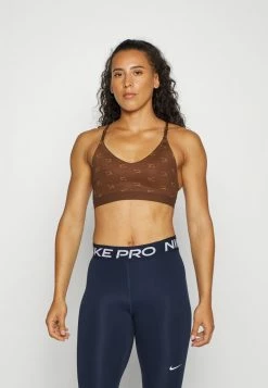 Nike Performance AIR INDY LIGHT BRA - Medium Support Sports Bra - Cacaowow